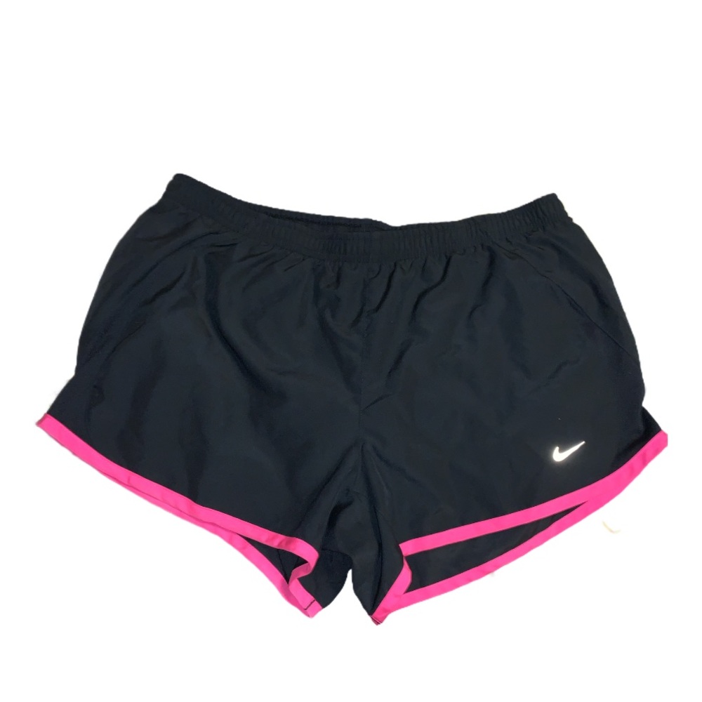 Nike black and pink running shorts